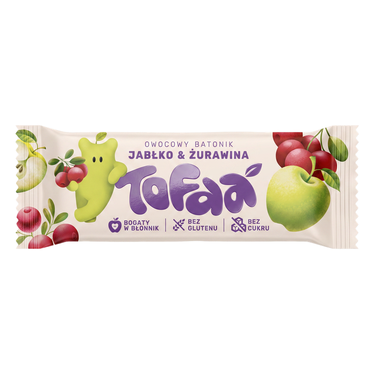 Batonik Tofaa Jabłko i Żurawina
