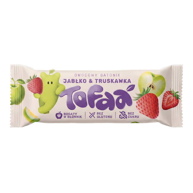 Batonik Tofaa Jabłko i Truskawka